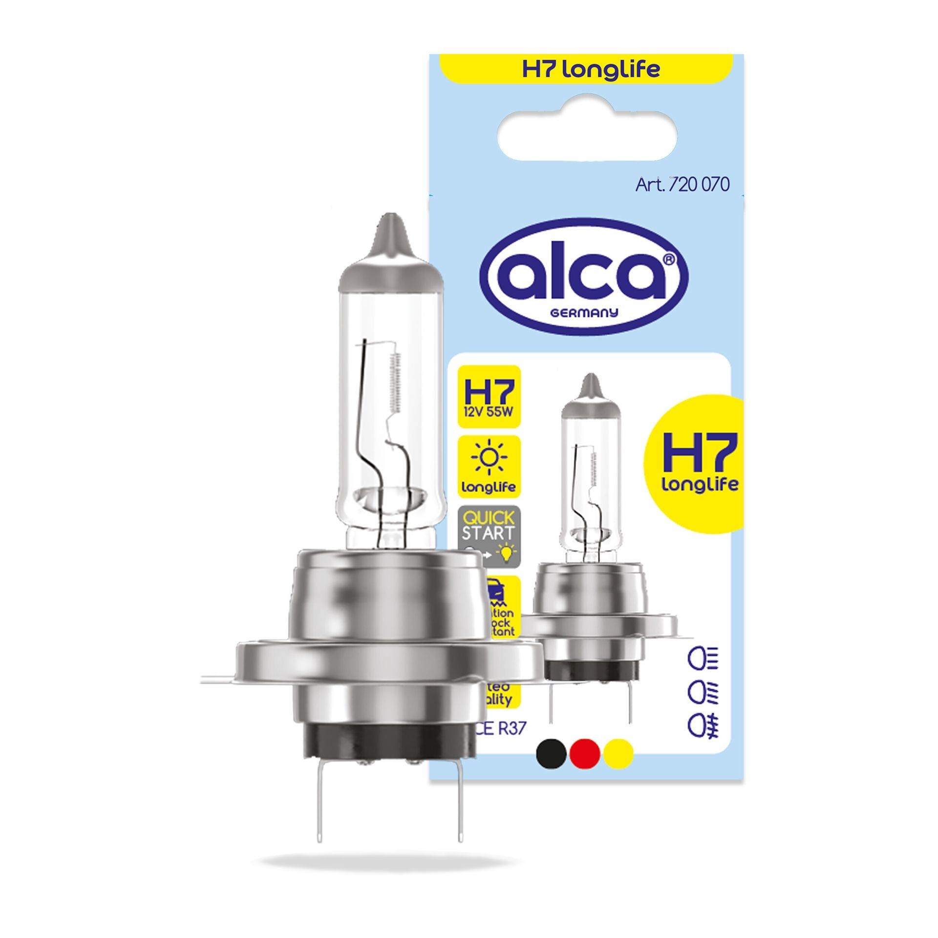 alca® H7 Longlife – Halogenska avtomobilska žarnica H7 12V 55W