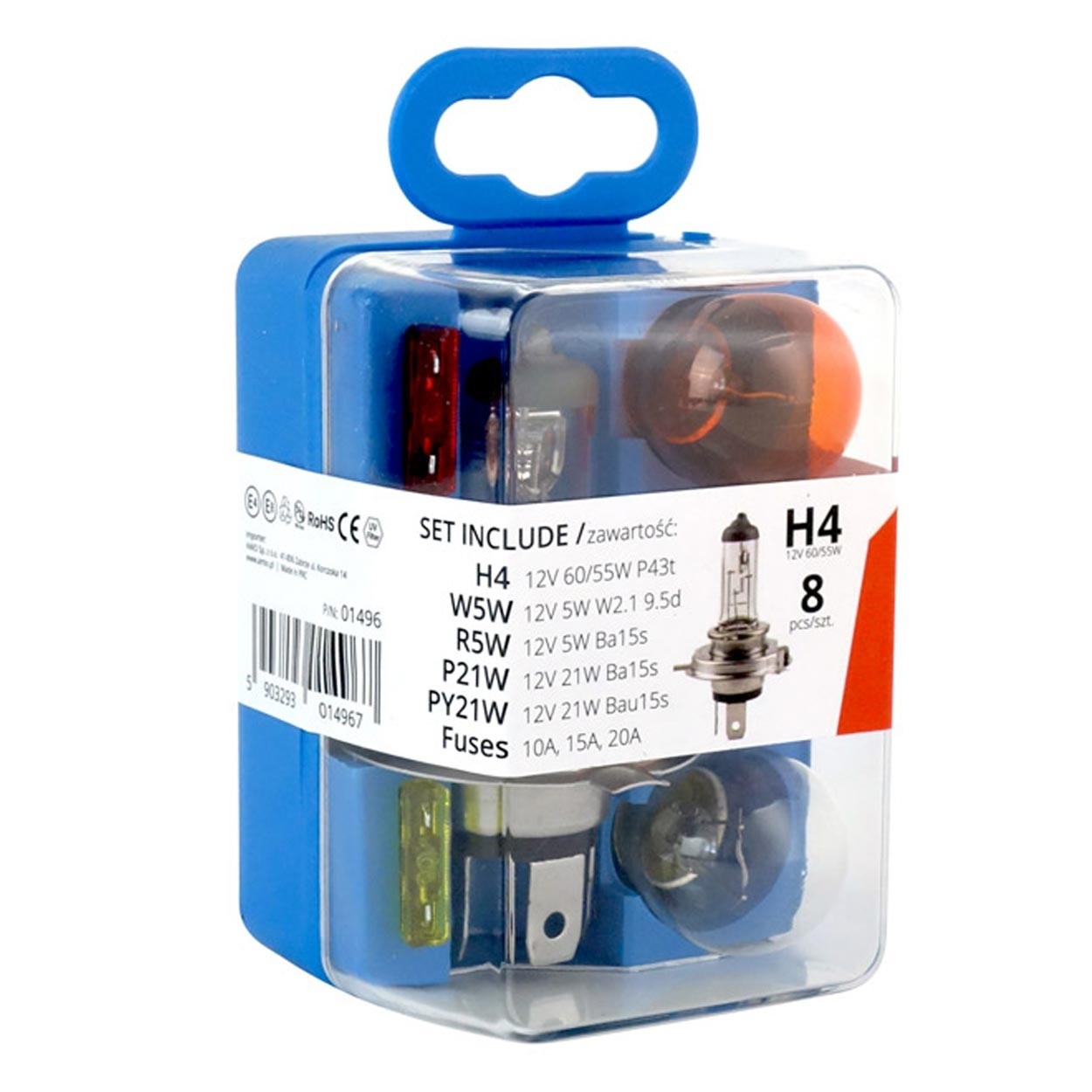 Komplet rezervnih žarnic H4 12V