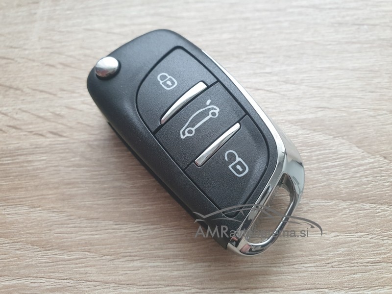Ohišje za zložljive ključe Citroen/DS s tremi gumbi