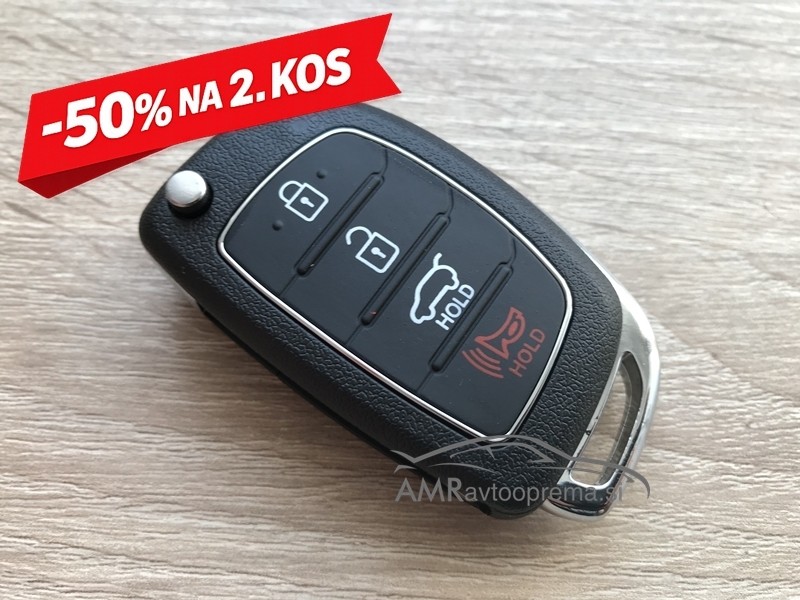 Ohišje za zložljive ključe Hyundai s 4 gumbi