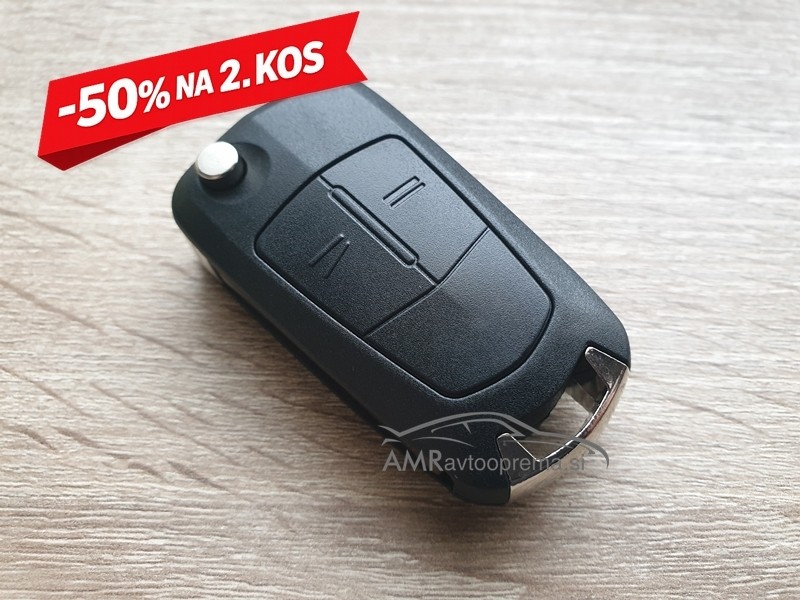 Ohišje za zložljive ključe Opel z dvema gumboma