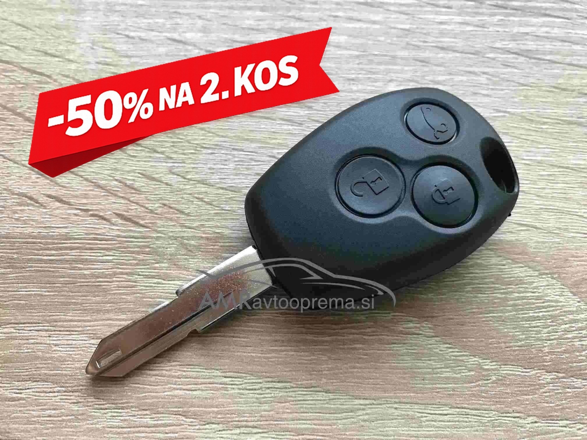 Ohišje za ključ Renault s tremi gumbi
