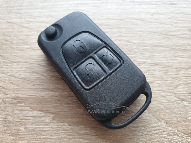 Ohišje za zložljive ključe Mercedes s tremi gumbi