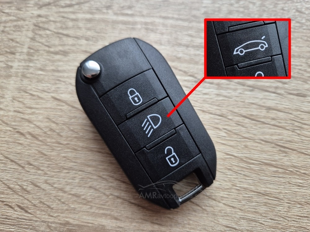 Ohišje za zložljiv ključ Peugeot 3 gumbi