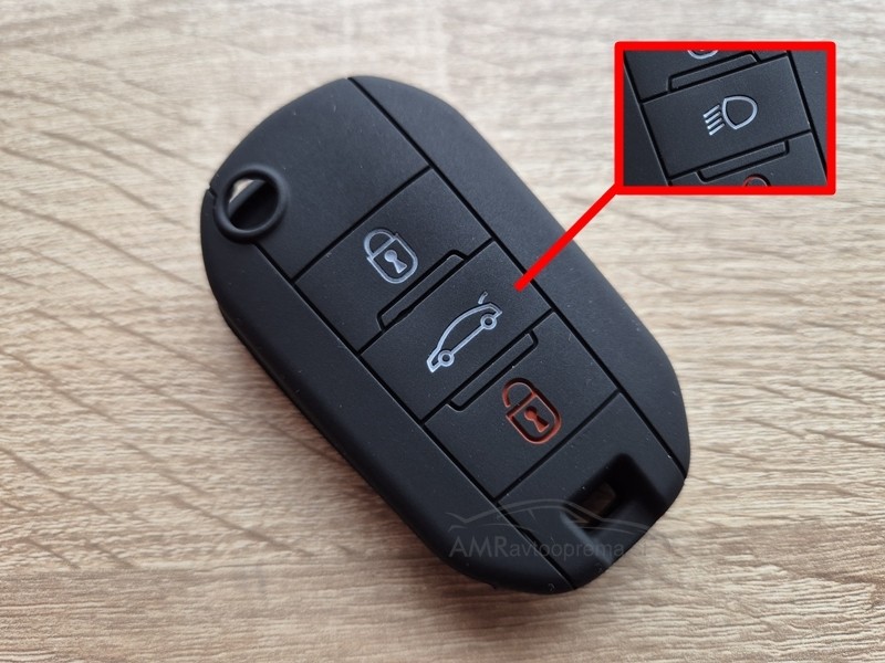 Silikonski ovitek za zložljive ključe Peugeot