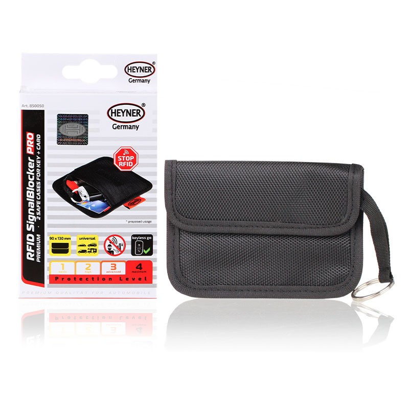 Zaščitna torbica proti kraji kode avtomobilskih ključev in bančnih kartic