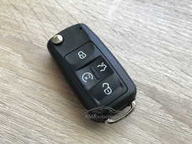 Ohišje za zložljive ključe Volkswagen s štirimi gumbi