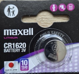 Litijeva 3V baterija CR1620 Maxell