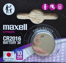 Litijeva 3V baterija CR2016 Maxell