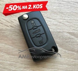 Ohišje za zložljiv ključ Peugeot
