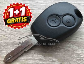 Ohišje za ključ Renault z dvema gumboma (2 kosa)